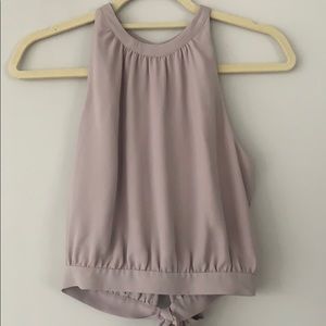 Wilfred taupe tie back top
